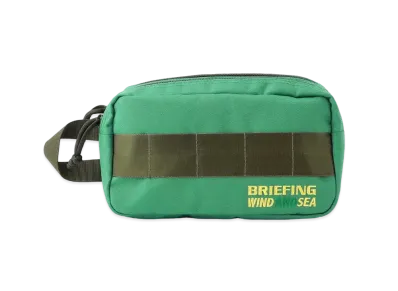 WIND AND SEA x BRIEFING GOLF Double Zip Pouch Golf WDS "Green"
