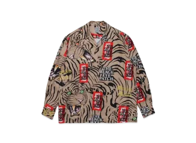 Black Eye Patch WACKO MARIA Tim LehiWACKO MARIA Hawaiian Shirt "Beige"