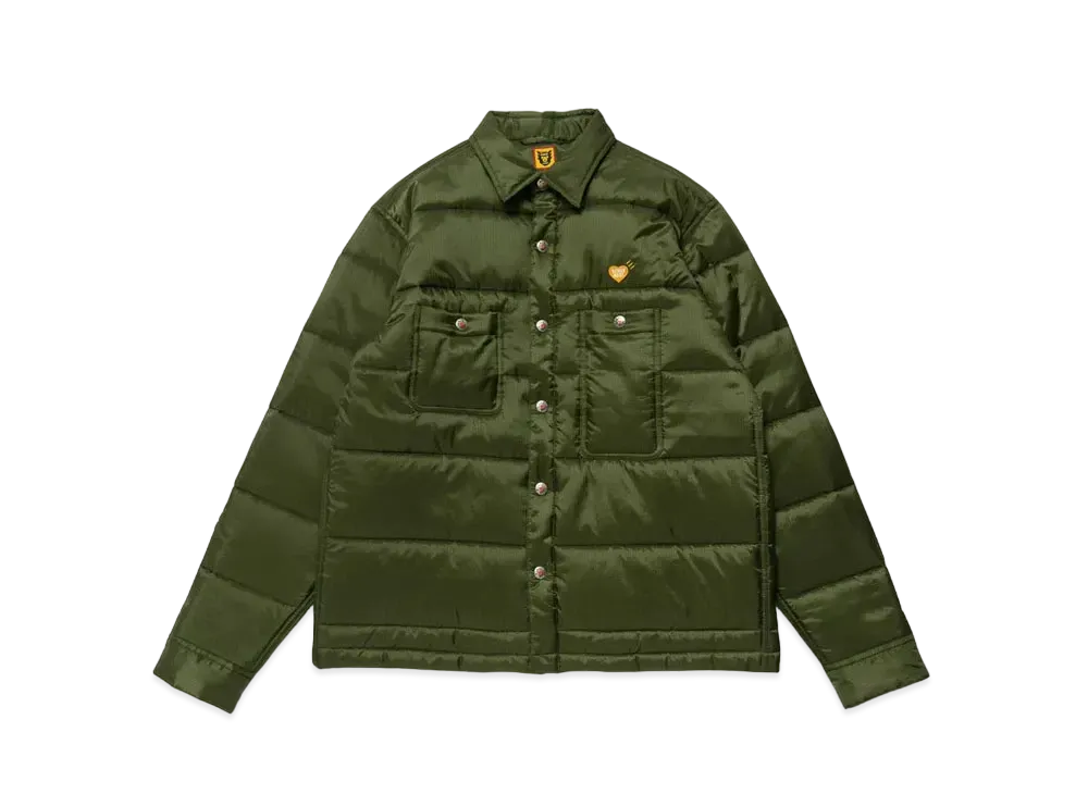 HUMAN MADE QUILTED SHIRT JACKET "Olive Drab"