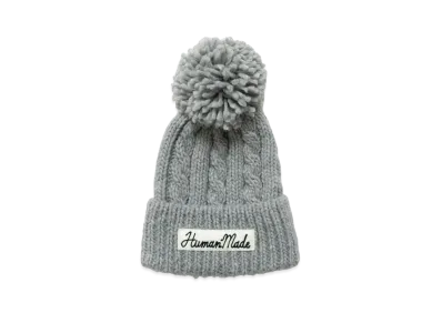 HUMAN MADE CABLE POP BEANIE "Grey"