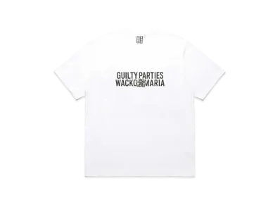 Black Eye Patch WACKO MARIA Crew Neck T-Shirt "White"