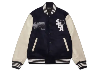 WIND AND SEA WDS Varsity Jacket "Navy"