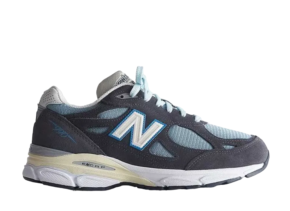 キス × ニューバランス 990V3 CL "スティール ブルー"
