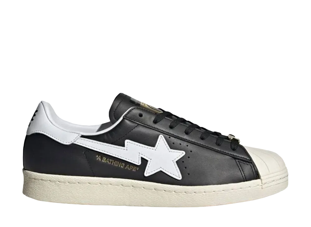 A BATHING APE × adidas Superstar "Black"