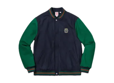Supreme / LACOSTE Wool Varsity Jacket "Navy"