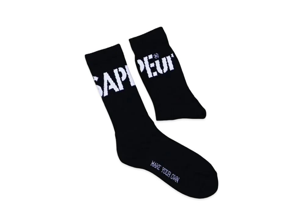 SAPEur AROUND LOGO SOX "Black"