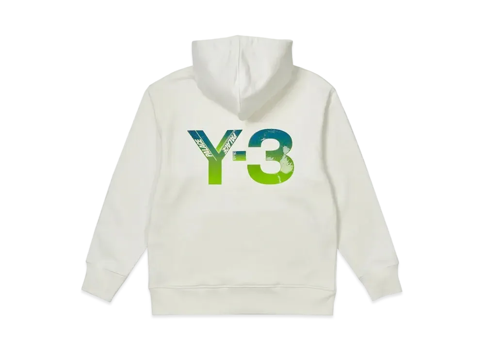Y-3 PALACE Logo Hoodie "White"