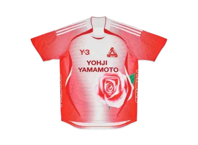 Y-3 PALACE Football T-Shirt "White / Red"