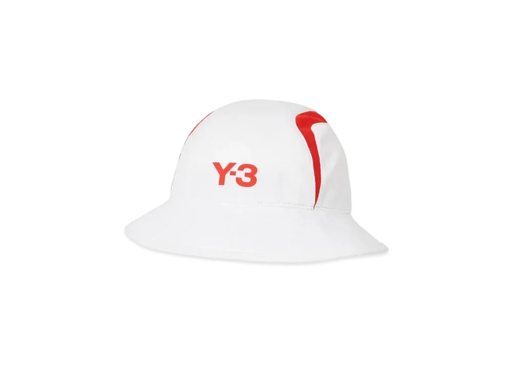 Y-3 PALACE Bucket Hat "White / Red"