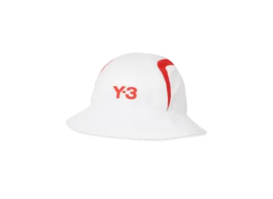 Y-3 PALACE Bucket Hat "White / Red"