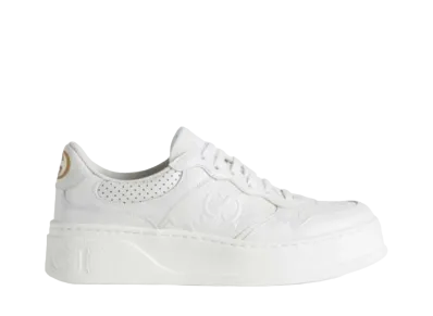 GUCCI Women's GG Emboss Sneaker "White"