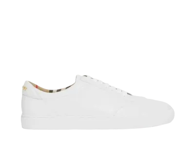 Burberry Women's Logo Detail Leather Sneaker "White