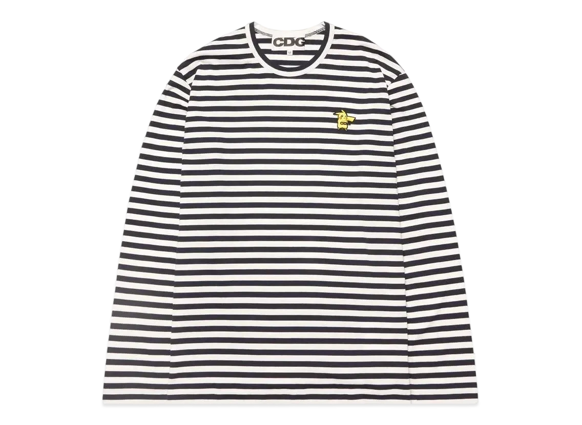 Comme des Garcons Pokemon Long Sleeved T-Shirt With Emblem "Navy"