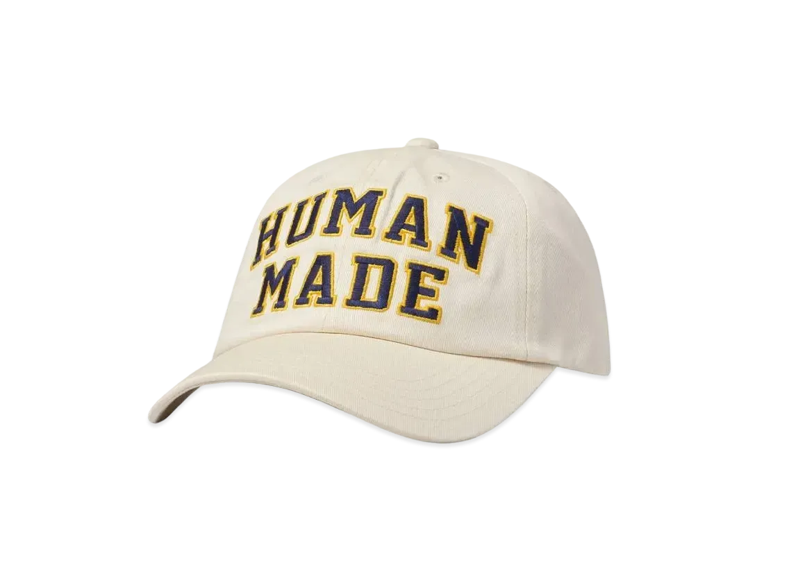 HUMAN MADE 6 PANEL TWILL CAP #2 "White"