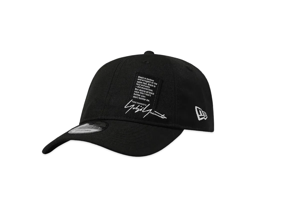 NEW ERA x Yohji Yamamoto Pour Homme FW22 9THIRTY Signature Logo "Black"