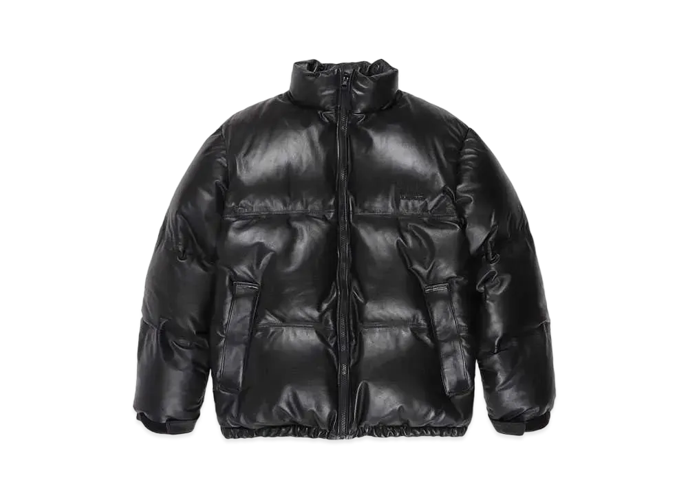 WACKO MARIA Leather Down Jacket "Black"