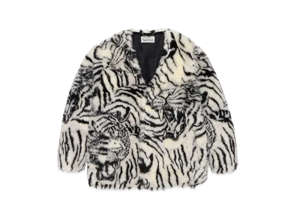 WACKO MARIA TIM LEHI / Fur Jacket "White"