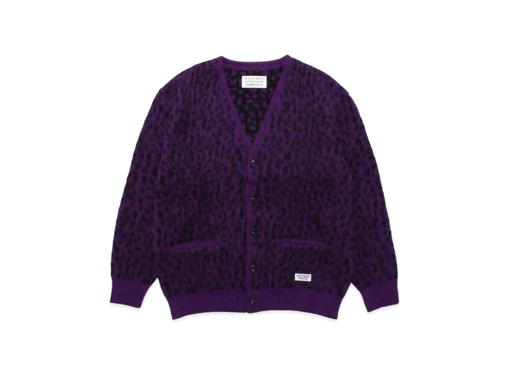 WACKO MARIA MOHAIR KNIT CARDIGAN（TYPE-1） MOHAIR KNIT CARDIGAN (TYPE-1)【BLACK】｜WACKO MARIA｜MELTING POT