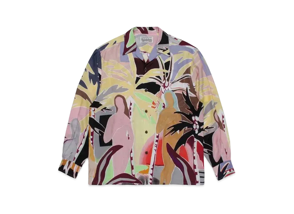 WACKO MARIA Yula Paradisezu Hawaiian Shirt "Yellow"