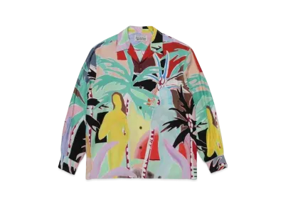 WACKO MARIA Yula Paradisezu Hawaiian Shirt "Emerald"