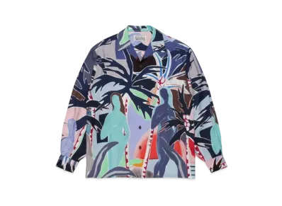 WACKO MARIA Yula Paradisezu Hawaiian Shirt "Navy"