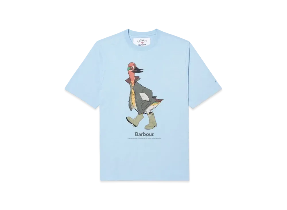 Noah x Barbour Duck Tee "Sky Blue"