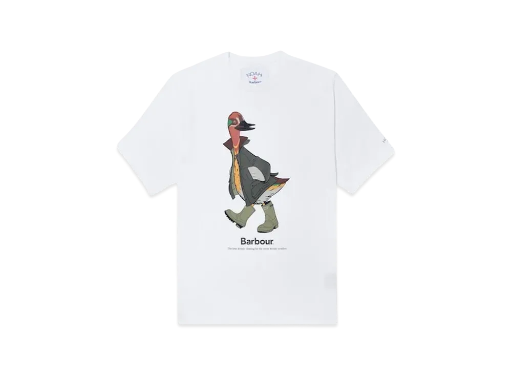 Noah x Barbour Duck Tee "White"