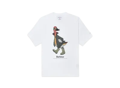 Noah x Barbour Duck Tee "White"