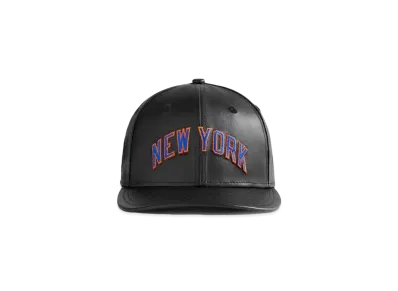Kith x New Era x New York Knicks Leather 9FIFTY Snapback "Black"