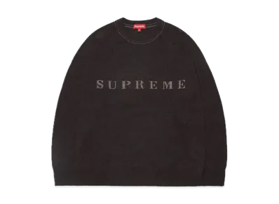 Supreme Stone Washed Sweater "Black"