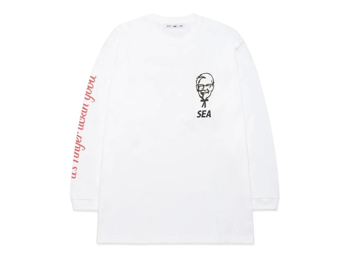WIND AND SEA x KFC L/S TEE "White"