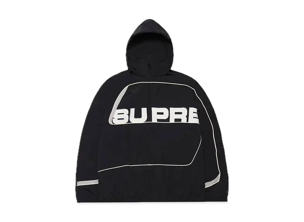 Supreme S Paneled Track Jacket "Black"
