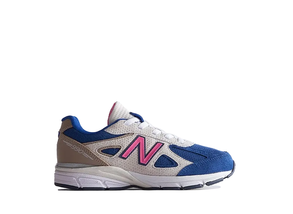 キス × ニューバランス PS 990V4 デイトナ "タン/ネイビー/ピンク"(キッズ)