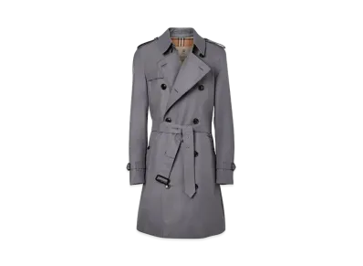 Burberry The Mid-length Chelsea Heritage Trench Coat "Mid Gray"