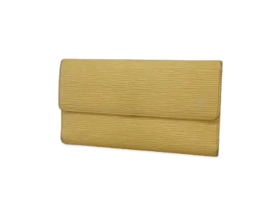Louis Vuitton Porte Tresor International Epi "Vanilla"