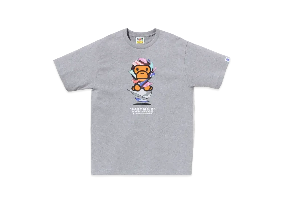 A BATHING APE x LOUIS DE GUZMAN Baby Milo Tee "Gray"