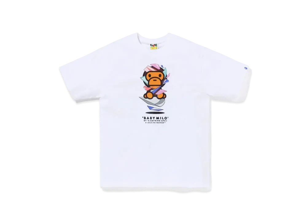 A BATHING APE x LOUIS DE GUZMAN Baby Milo Tee "White"