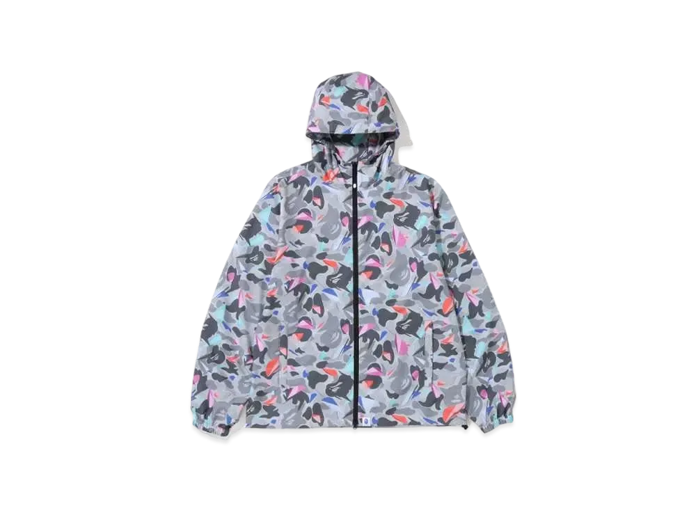 A BATHING APE x LOUIS DE GUZMAN Camo Packble Jacket "Gray"