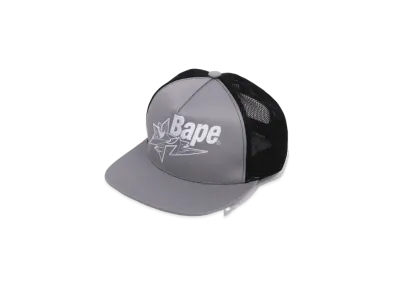 A BATHING APE x LOUIS DE GUZMAN Mesh Cap "Gray"