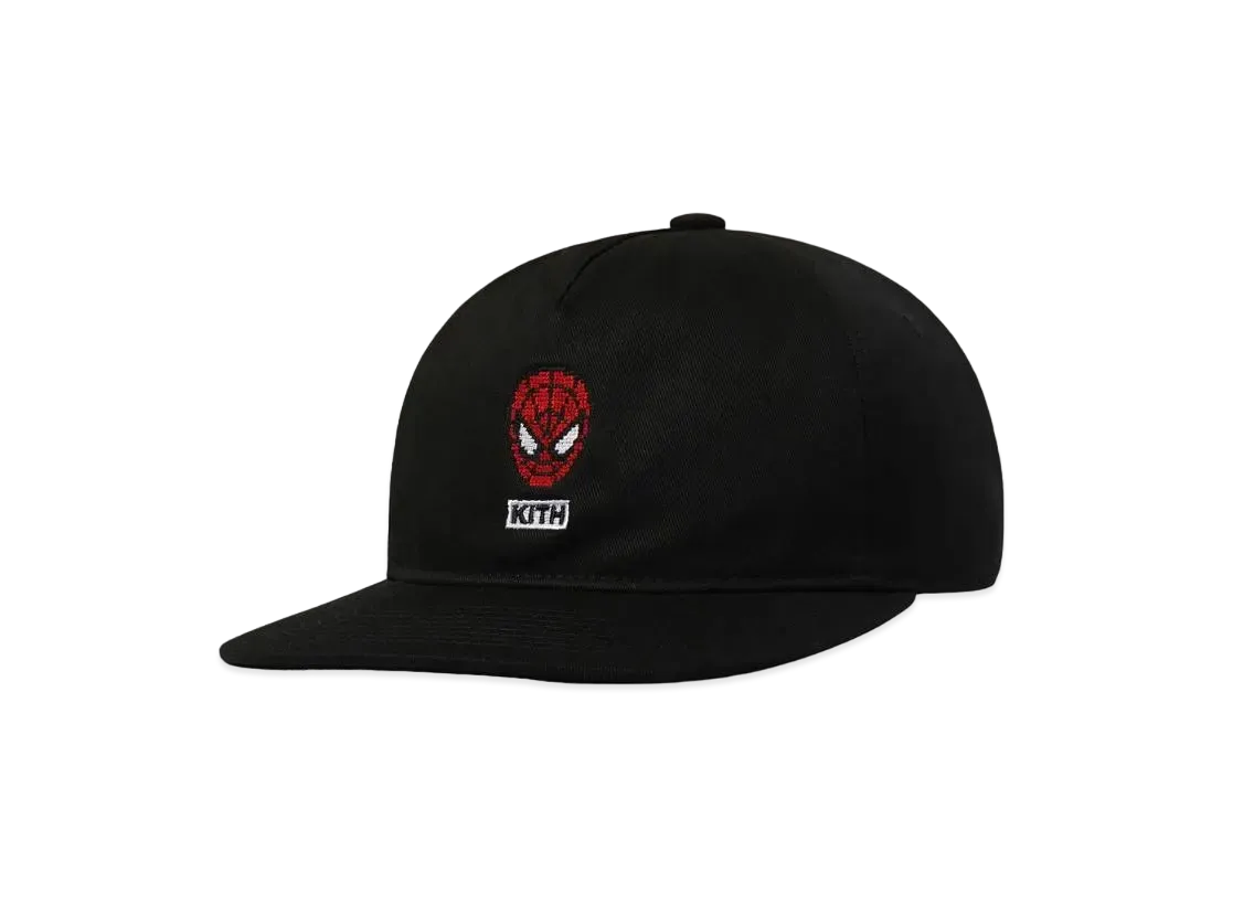 Marvel x Kith Spider-Man Needle Point Snapback "Black"