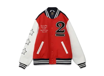 HUMAN MADE UNDERCOVER LAST ORGY2 VARSITY JACKET Shinsaibashi PARCO Limited "Black Red"