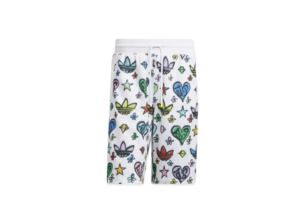 adidas JEREMY SCOTT Monogram Shorts "White"