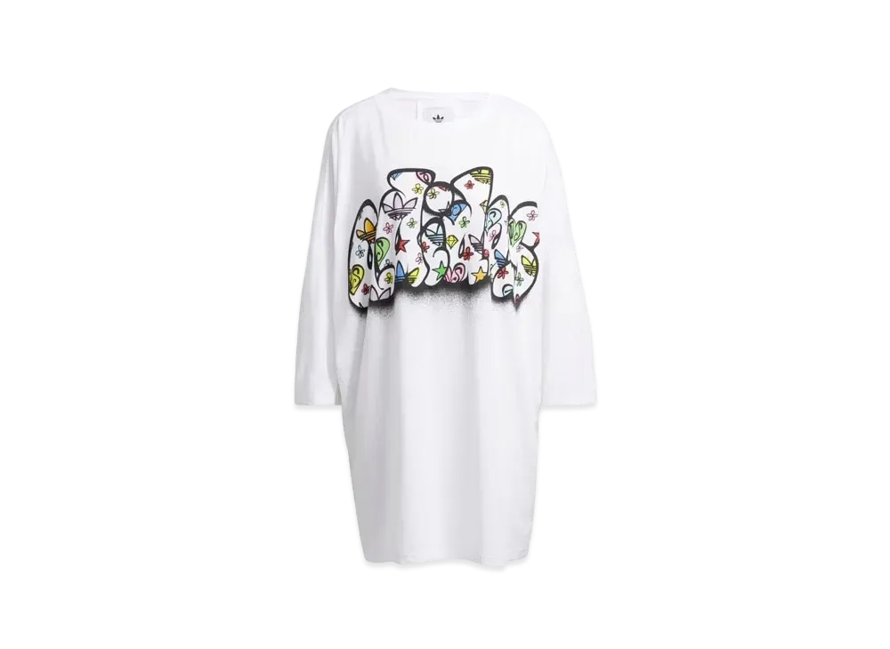 adidas JEREMY SCOTT Scott Tee Dress "White"