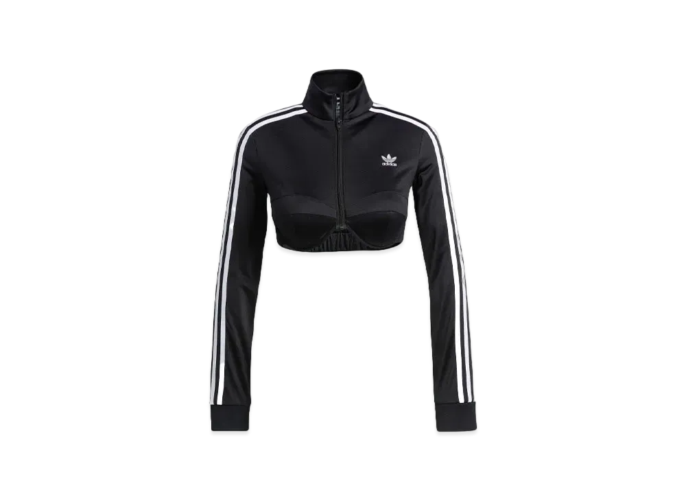 adidas JEREMY SCOTT Monogram Crop Track Jacket "Black"