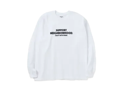 NEIGHBORHOOD NH Tee-4 LS . CO "White"