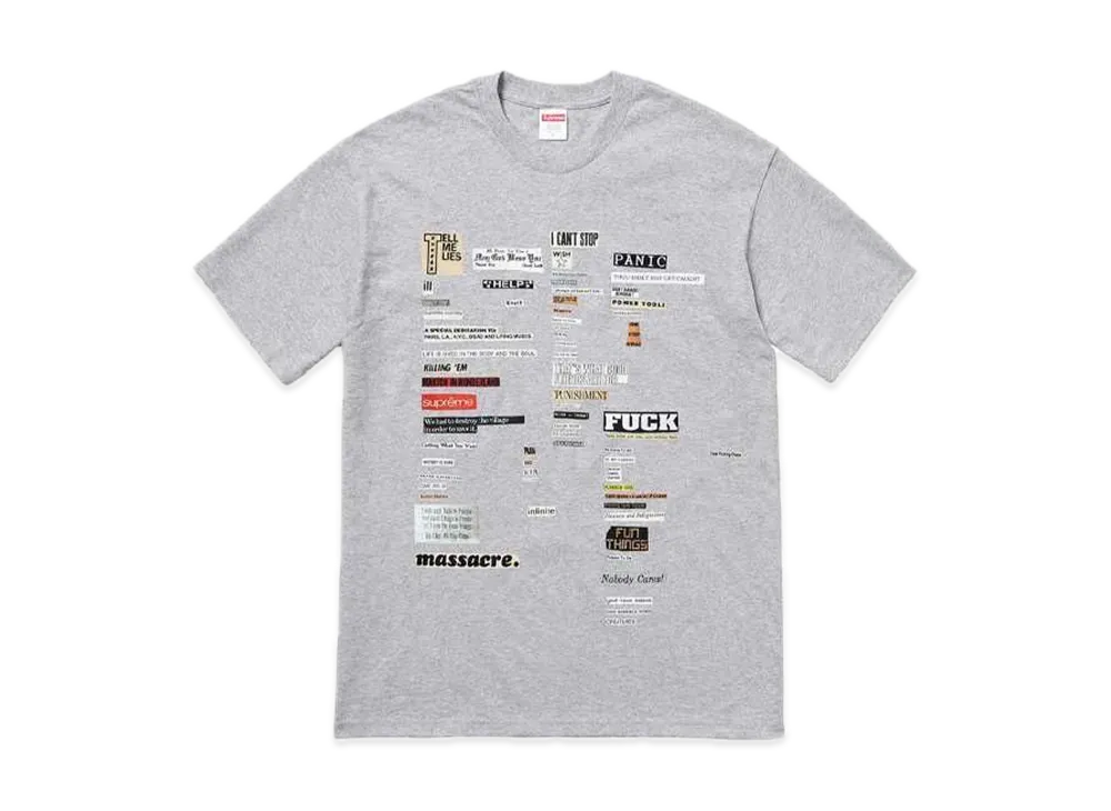 Supreme Cutouts Tee "Heather Grey"