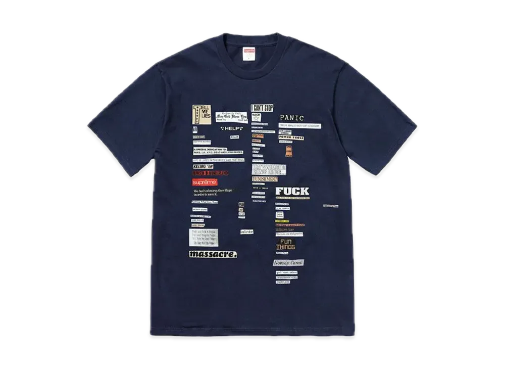 Supreme Cutouts Tee "Navy"
