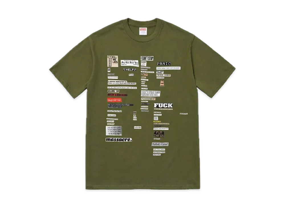 Supreme Cutouts Tee "Olive"