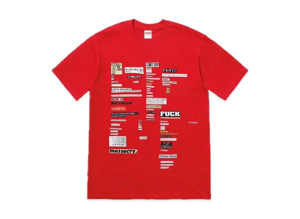 Supreme Cutouts Tee "Red"
