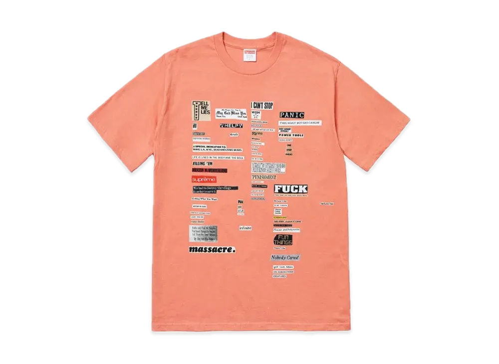 Supreme Cutouts Tee "Terra Cotta"